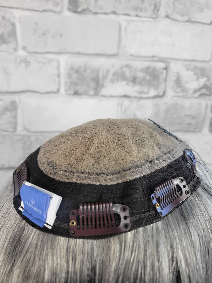 14" Closed Lace Topper - Salt 'n' Pepper (6x6)