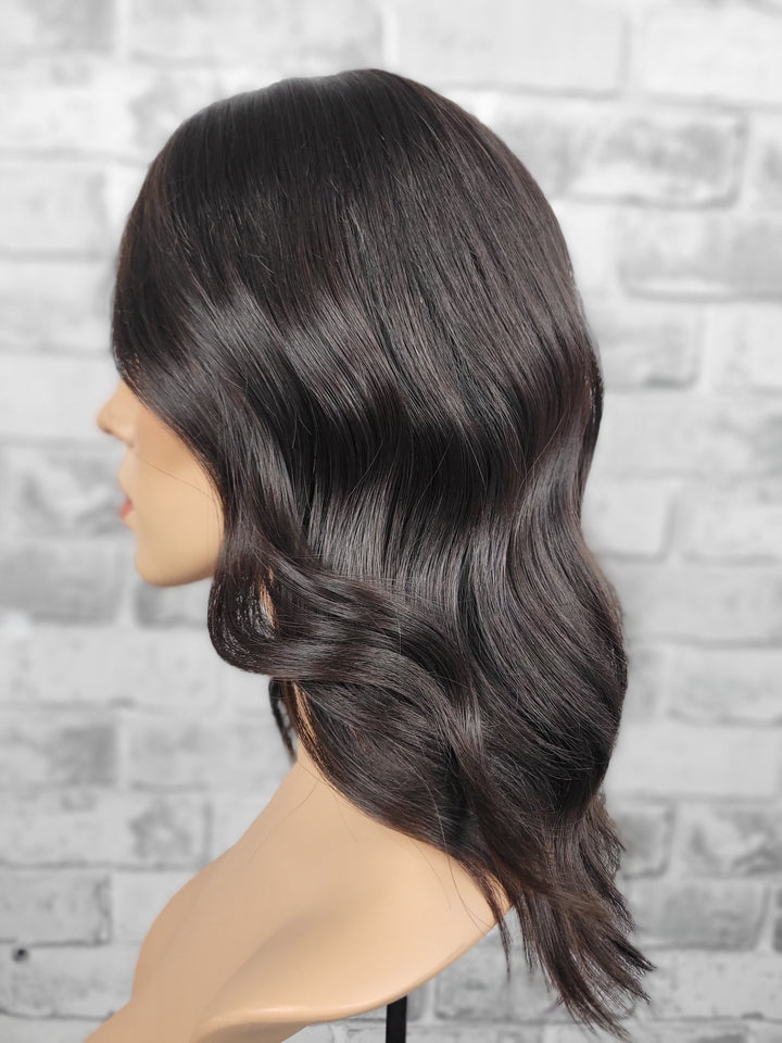 16" Closed Lace Topper - Darkest Brown (8x8)