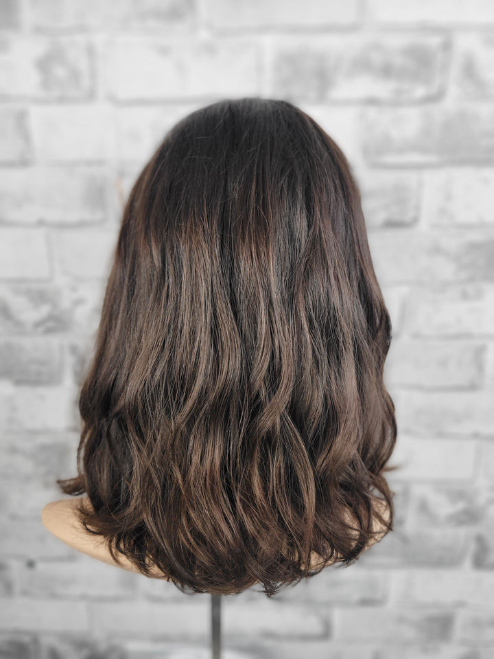14" Lux Lace Wig Virgin Slavic - Darkest Brown (M)