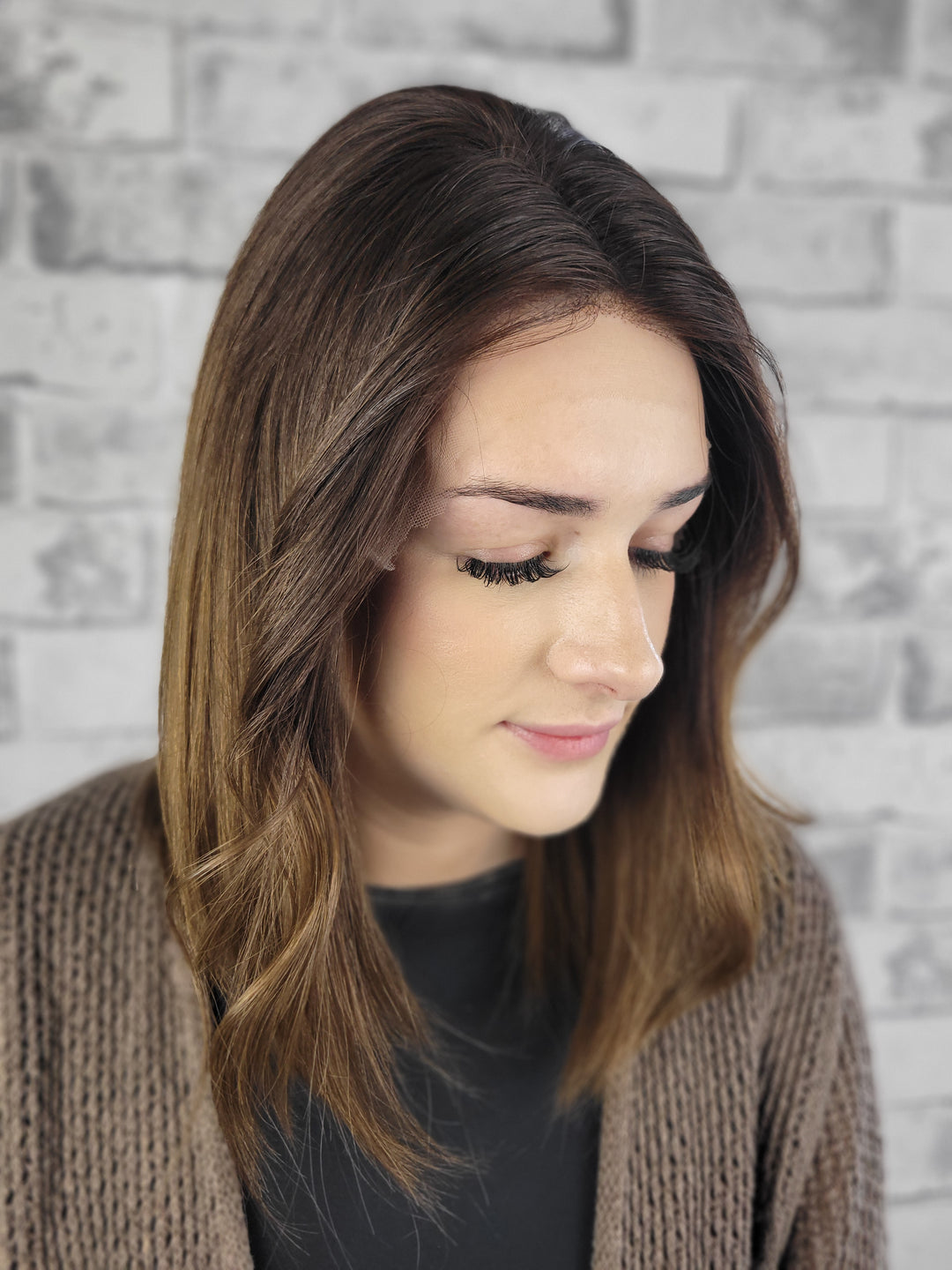 15" Lux Lace Wig - Chocolate Ombre (S)