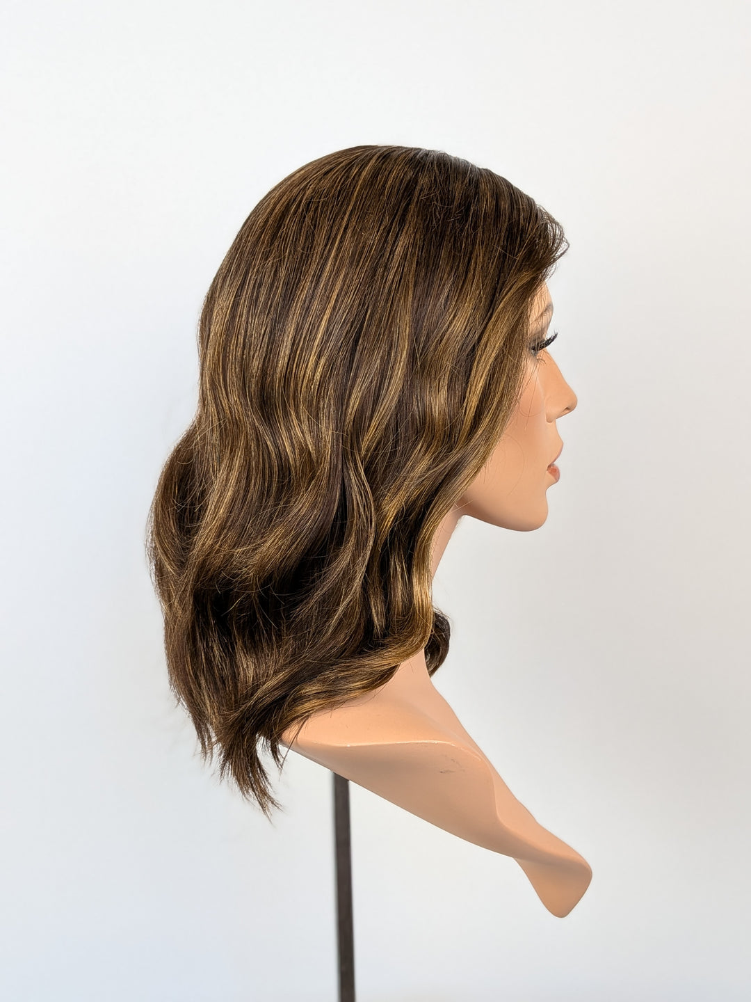 15" Lux Lace Wig Virgin Slavic - Golden Hickory Brunette (M)