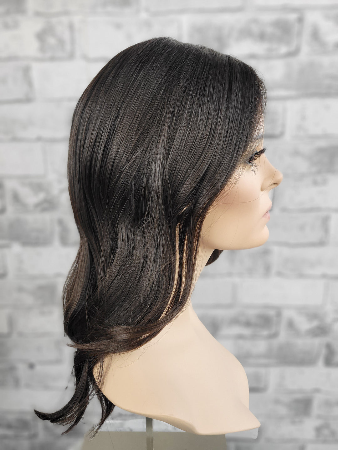 16" Closed Lace Topper - Darkest Brown (8x8)
