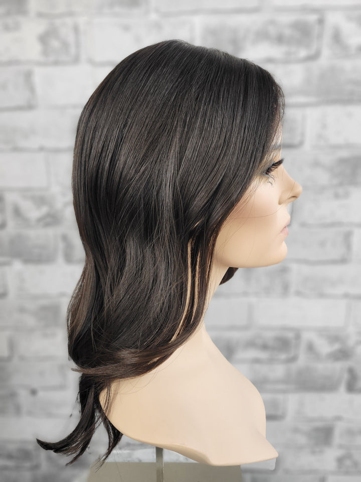 16" Closed Lace Topper - Darkest Brown (8x8)