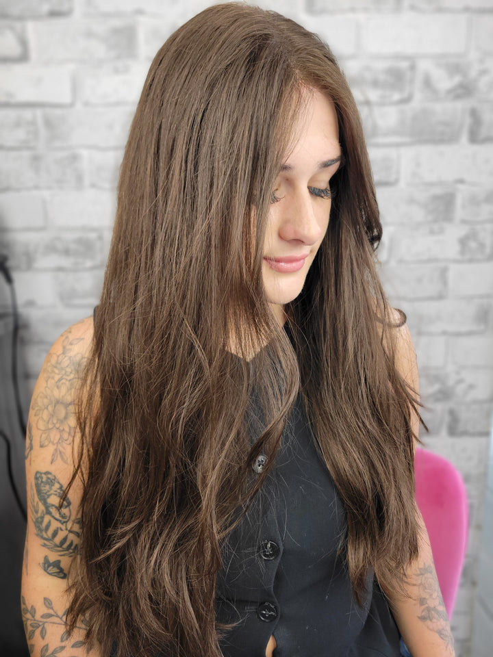 24" Lux Lace Wig Virgin Slavic -  Chocolate (S)