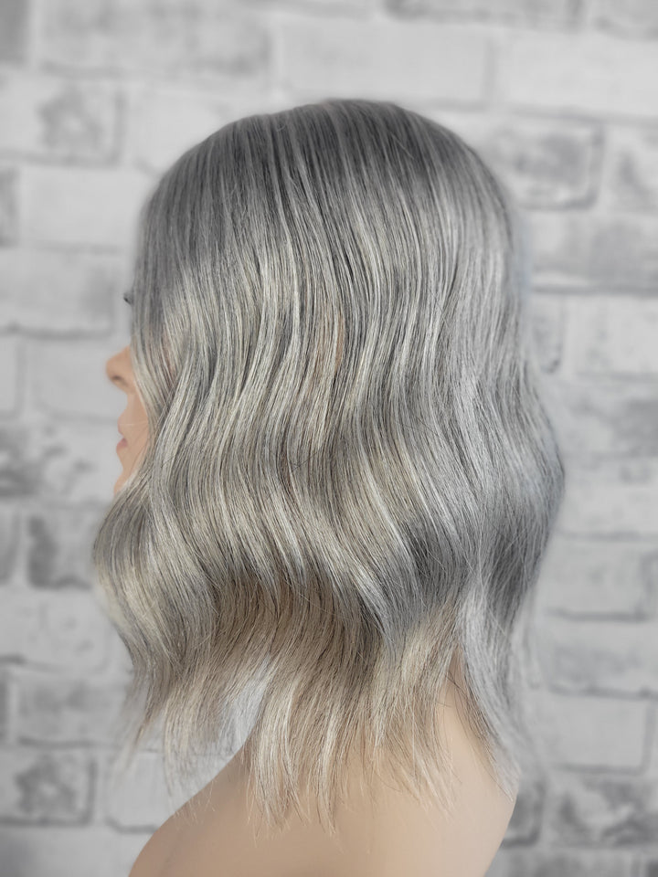 14" Closed Lace Topper - Salt 'n' Pepper (6x6)