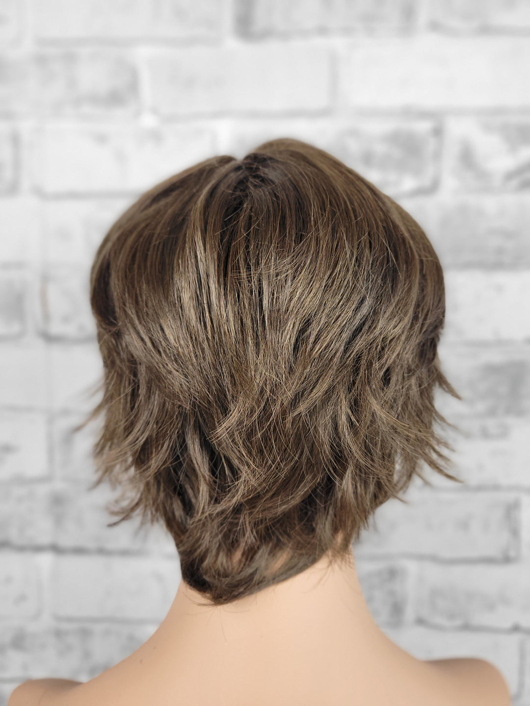 Pixie Synthetic Mono Top Wig - Brunetter (S)