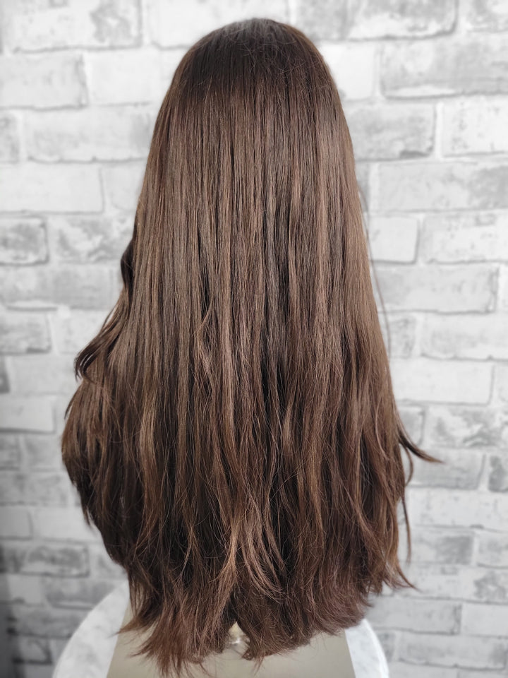 24" Lux Lace Wig Virgin Slavic -  Chocolate (S)