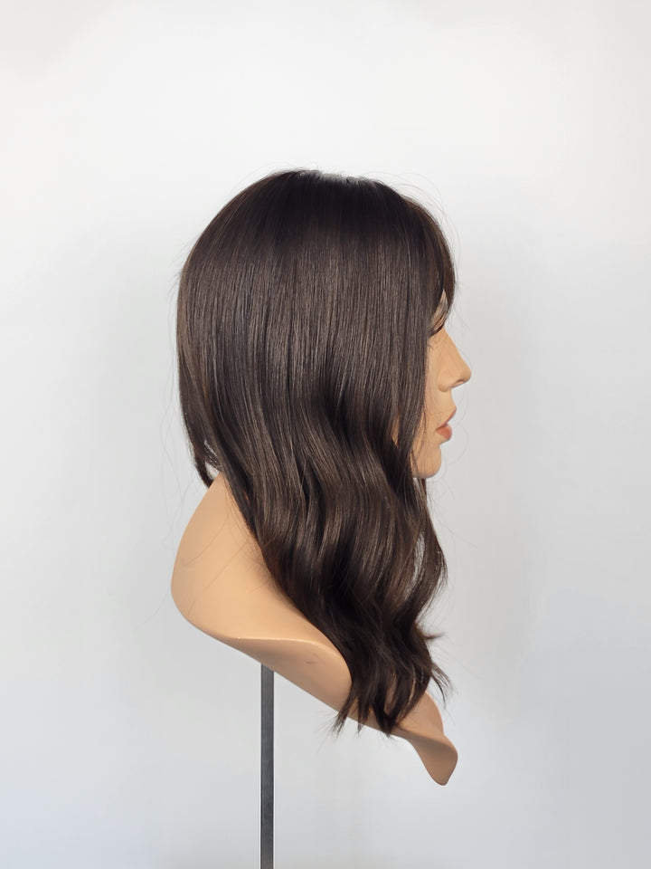 18" Closed Lace Topper - Darkest Brown (8x8)