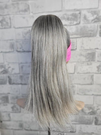 22" Sport Pony Wig - Silver (M) - FLOX HAIR