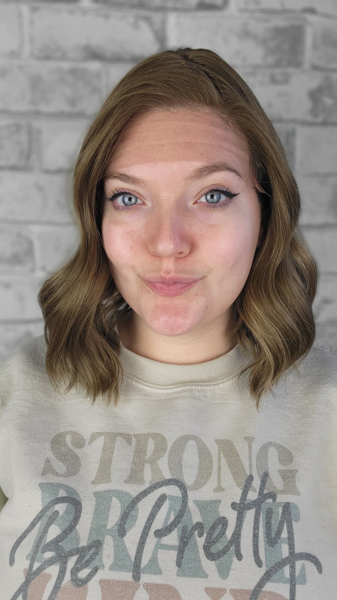 14" Silk Top/ Lace Front Wig - Bright Tawny Brown  (M)