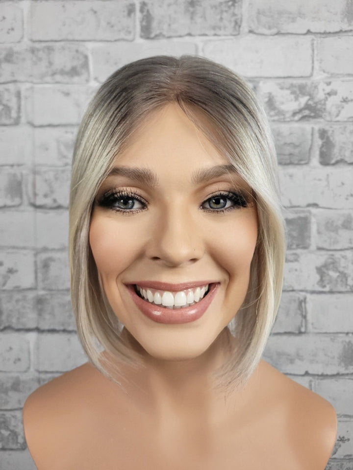 11" Closed Lace Topper - Platinum Ash (8x8)