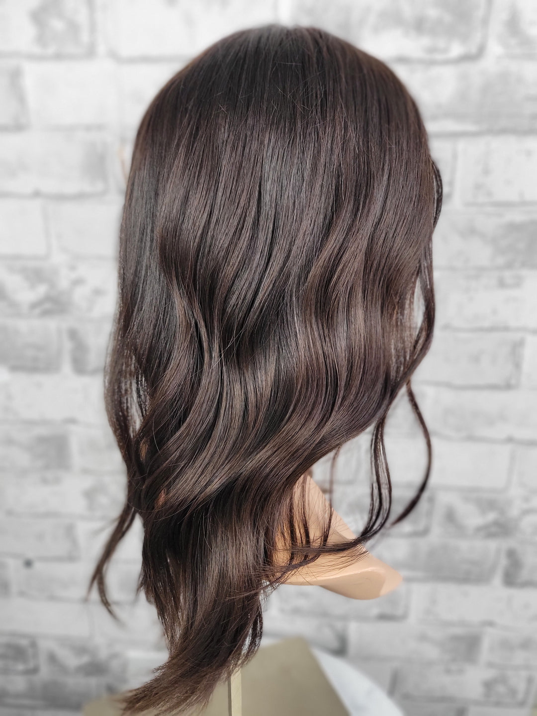 18" Closed Lace Topper - Darkest Brown (8x8)
