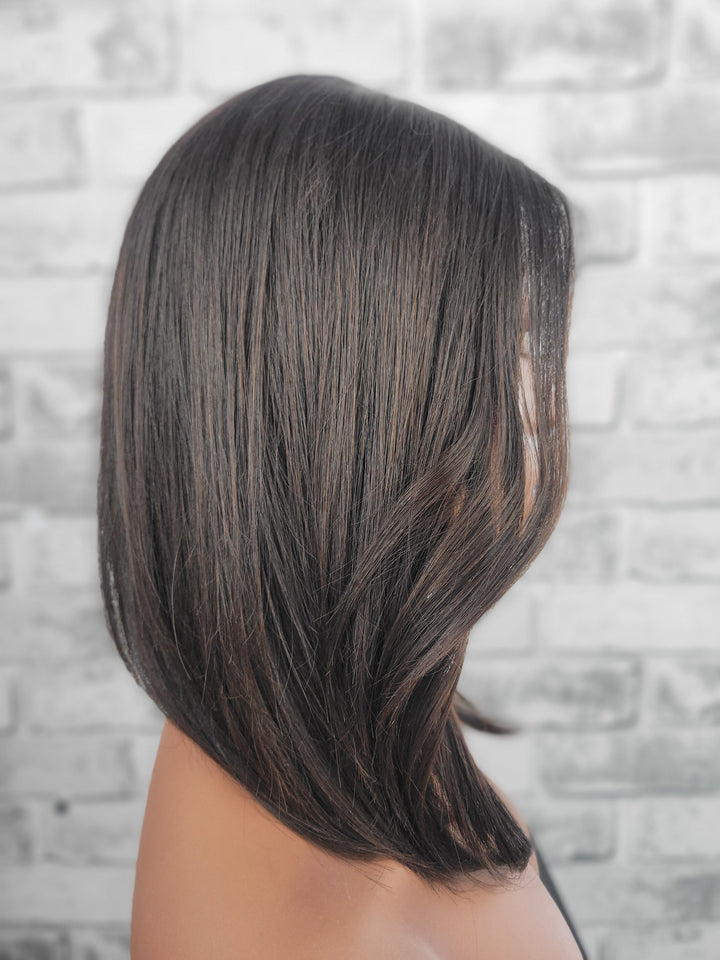 15" Lux Lace Wig - Darkest Brown (S)