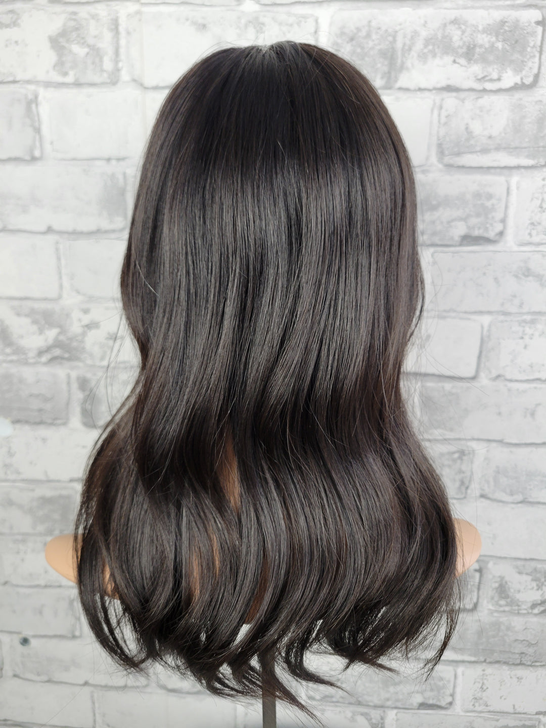 16" Closed Lace Topper - Natural Black (8x8)
