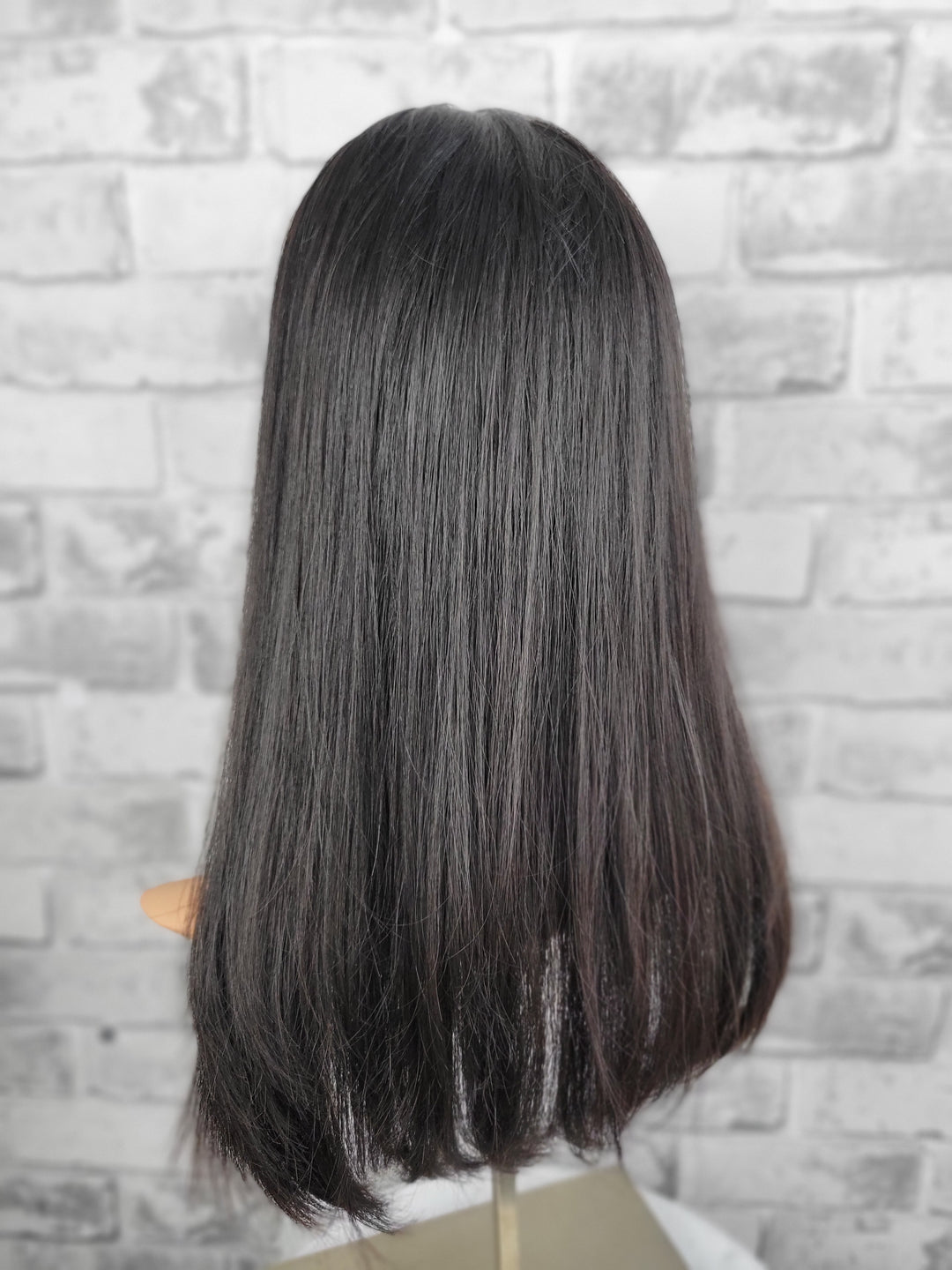 19" Closed Lace Topper - Natural Black (8x8)