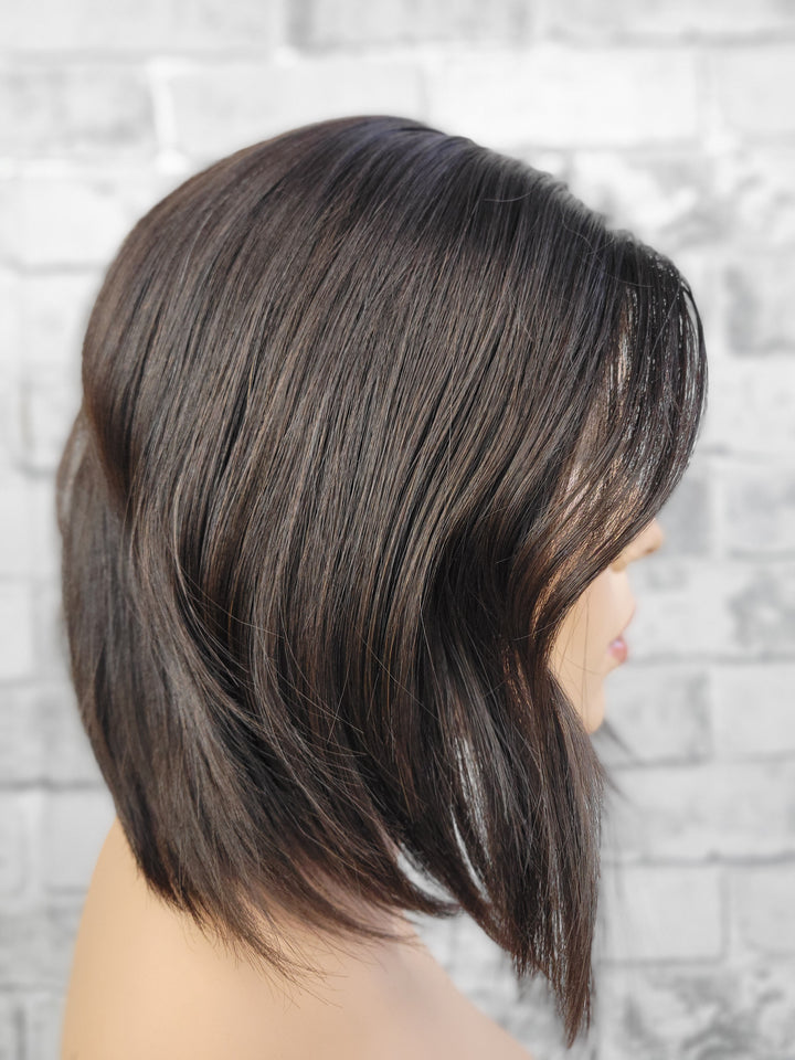 12" Closed Lace Topper - Darkest Brown (8x8)