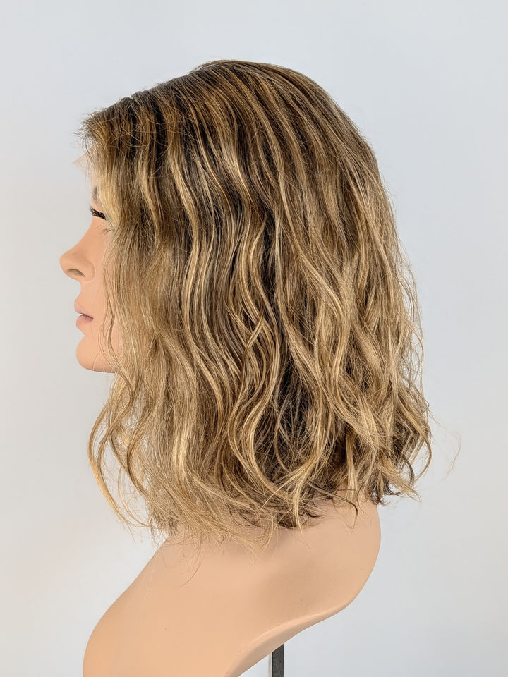 14" Lux Lace Wig Virgin Slavic - Harvest Blonde Curl (S)