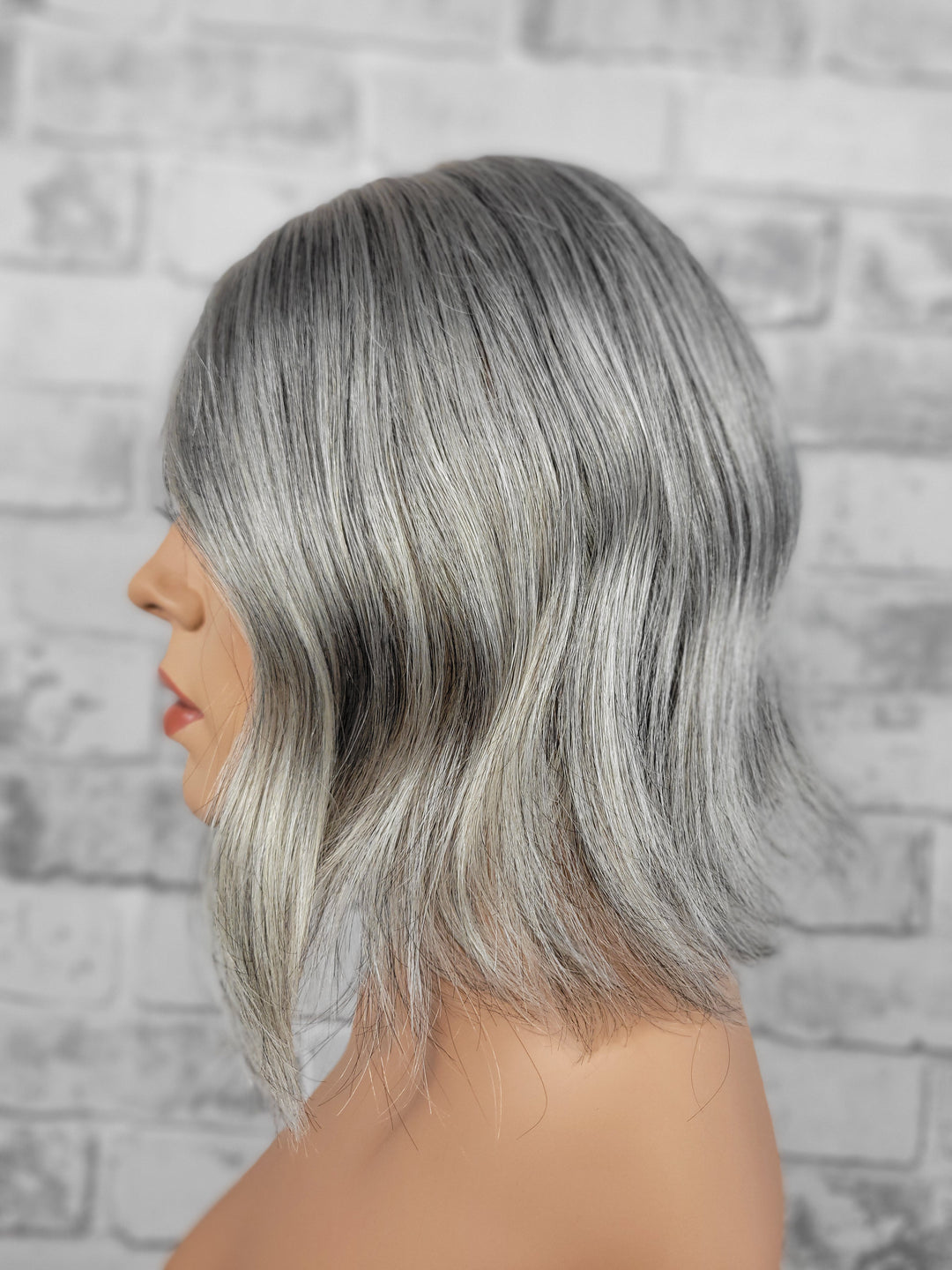 12" Closed Lace Topper - Salt 'n' Pepper (8x8)