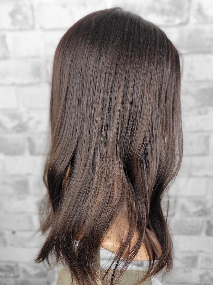 18" Silk Top Topper - Darkest Brown (8x8)