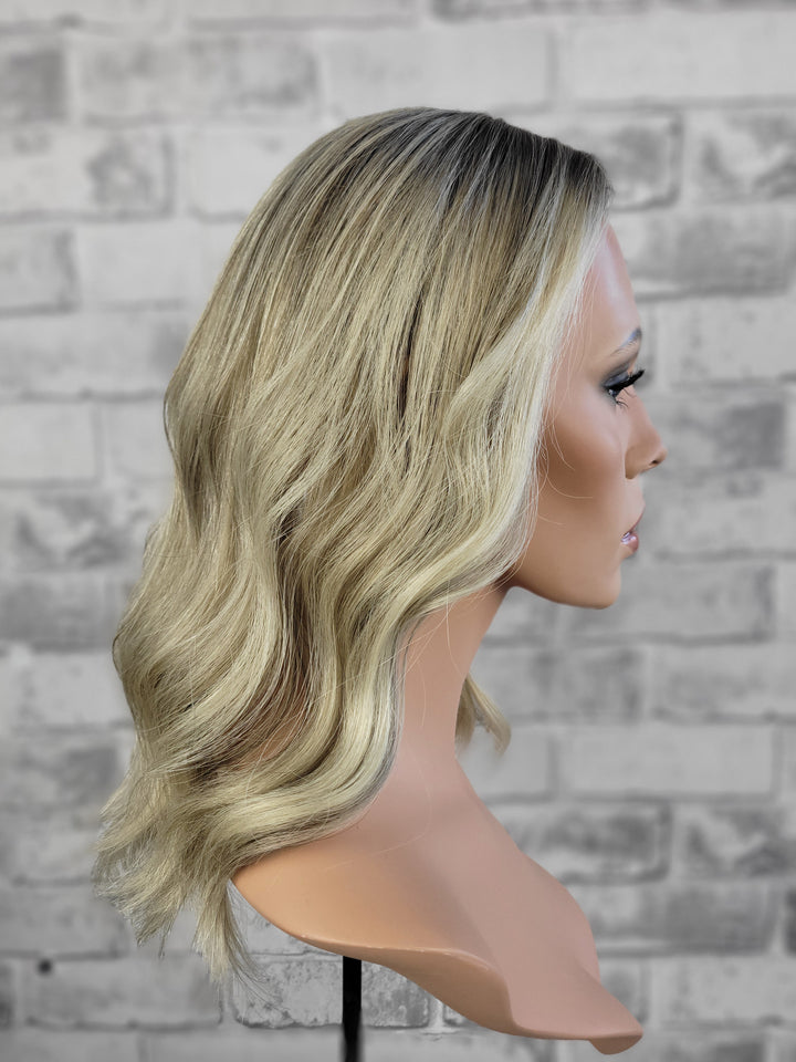 15" Redefined Silk Topper - Soft Cream Blonde (8x8)