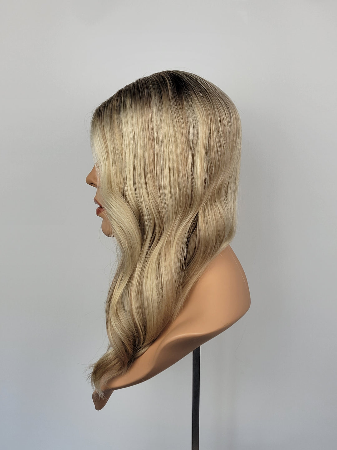 18" Closed Lace Topper - Toasted Shortbread Blonde (8x8)