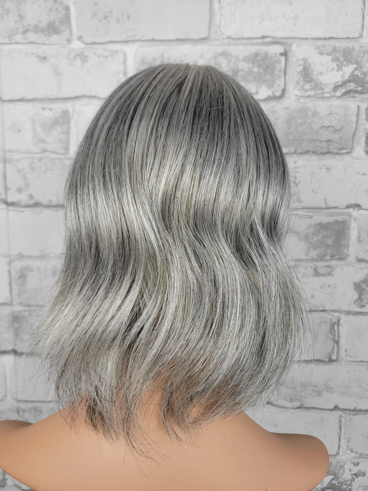 12" Closed Lace Topper - Salt 'n' Pepper (8x8)