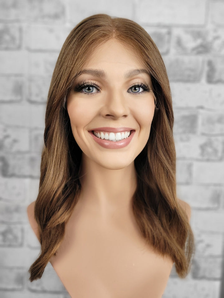 17" Lux Lace Wig Virgin Slavic - Soft Toffee (M)