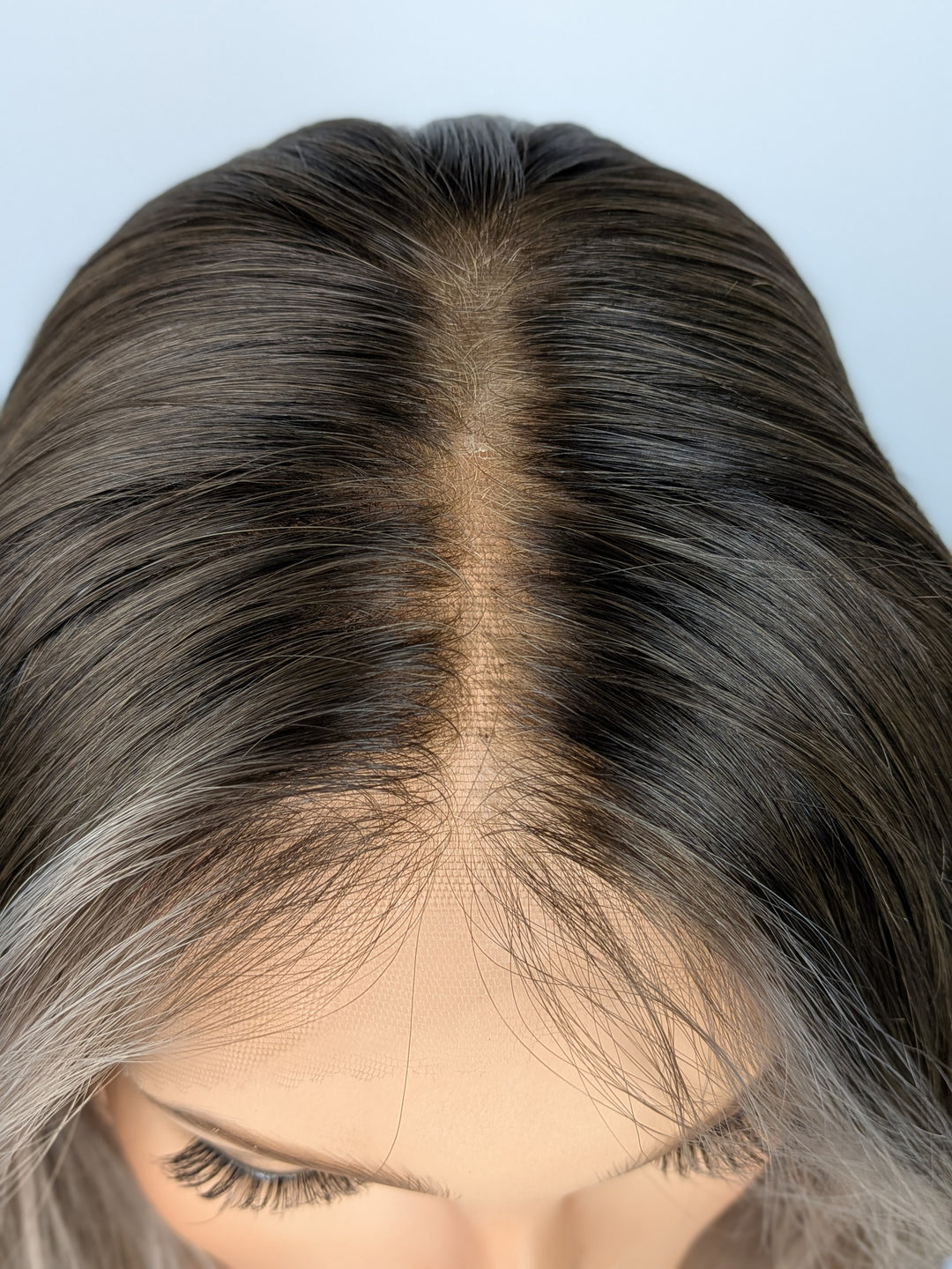 18" Lux Lace Wig - Shadowed Sterling Blonde (M)