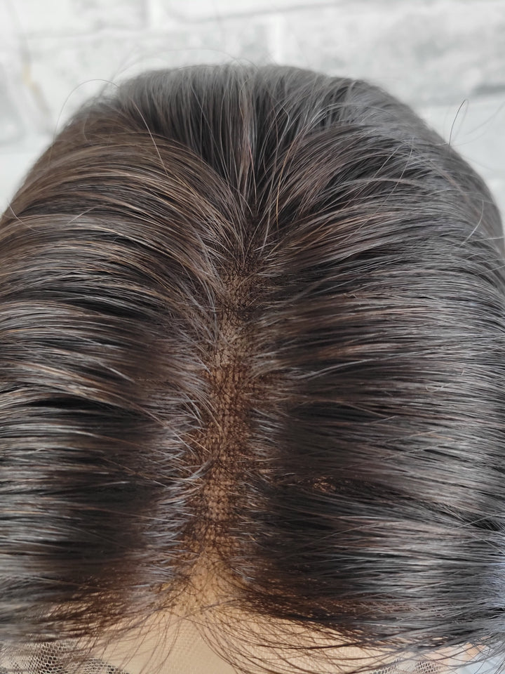 18" Lux Lace Wig - Darkest Brown (M)