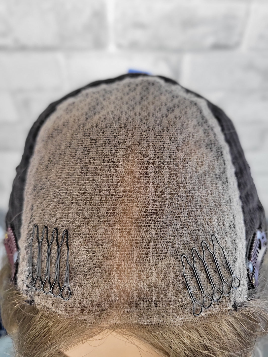 16" Closed Lace Topper - Hay Bale Beige  (8x8)