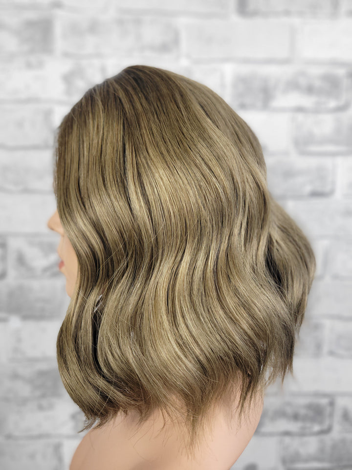 14" Silk Top/ Lace Front Wig - Bright Tawny Brown  (M)