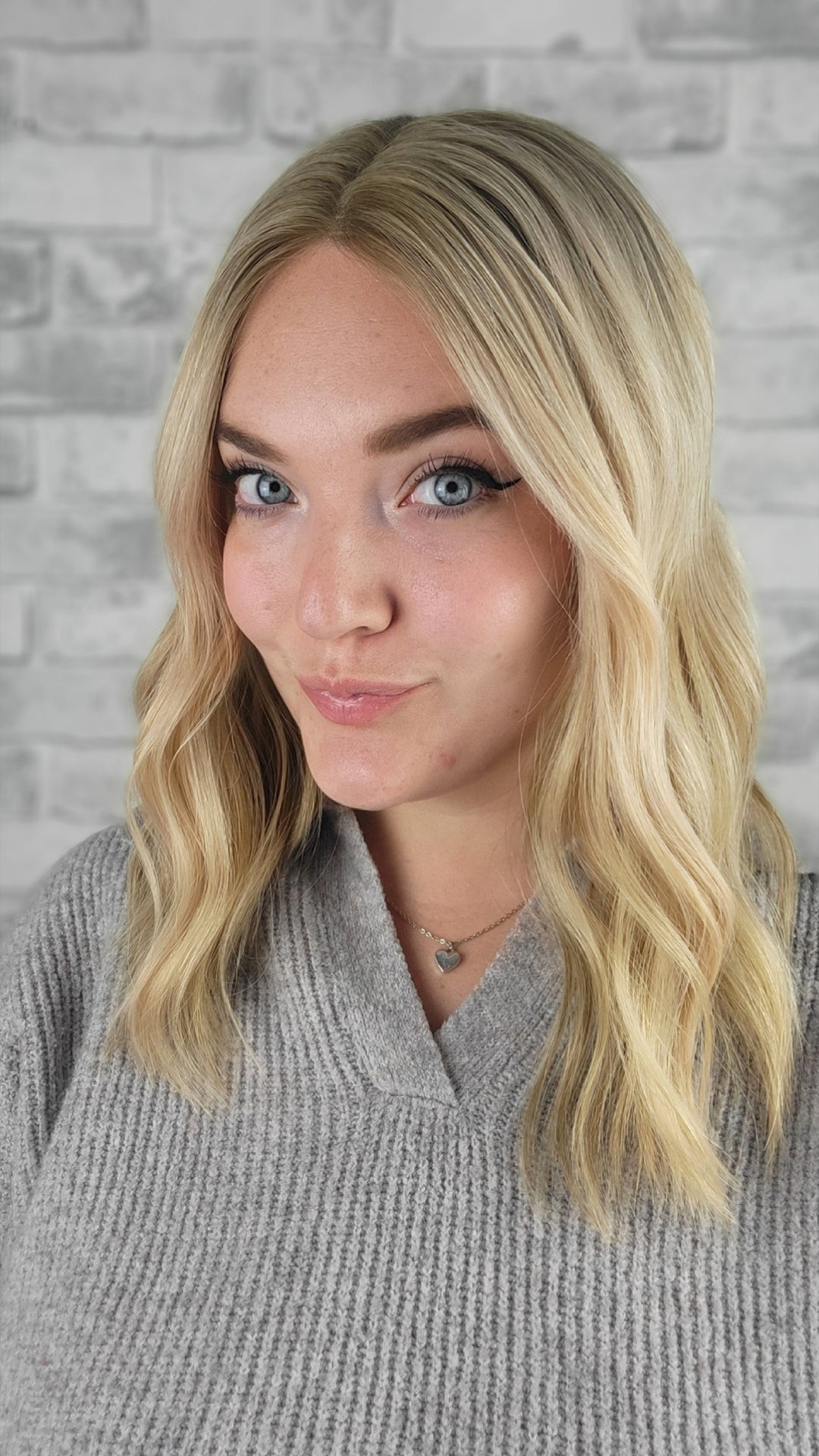 16" Closed Lace Topper - Warm Moscato (8x8)