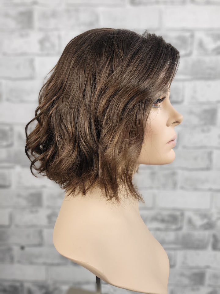 12" Lux Lace Wig Virgin Slavic -  Chocolate Wave (M)
