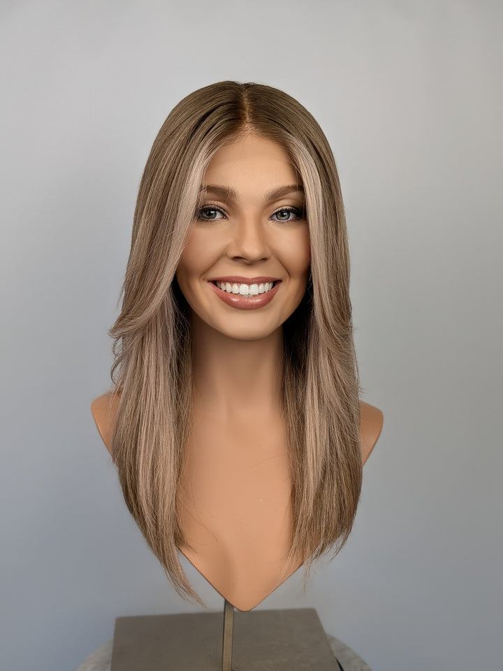 18" Lux Lace Wig - Champagne Satin (M)
