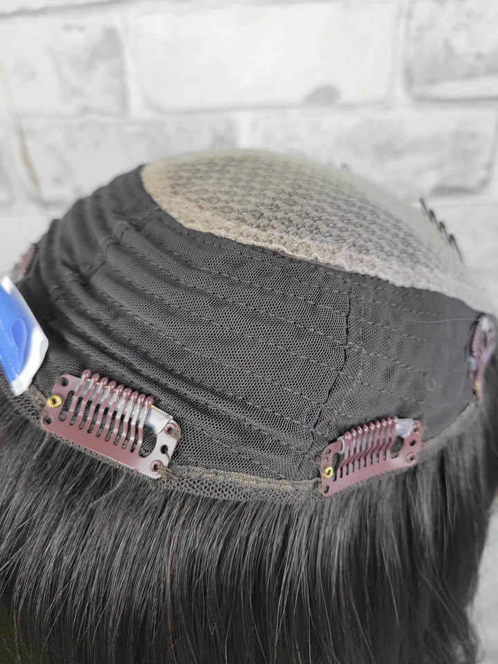 20" Closed Lace Topper - Natural Black (8x8)