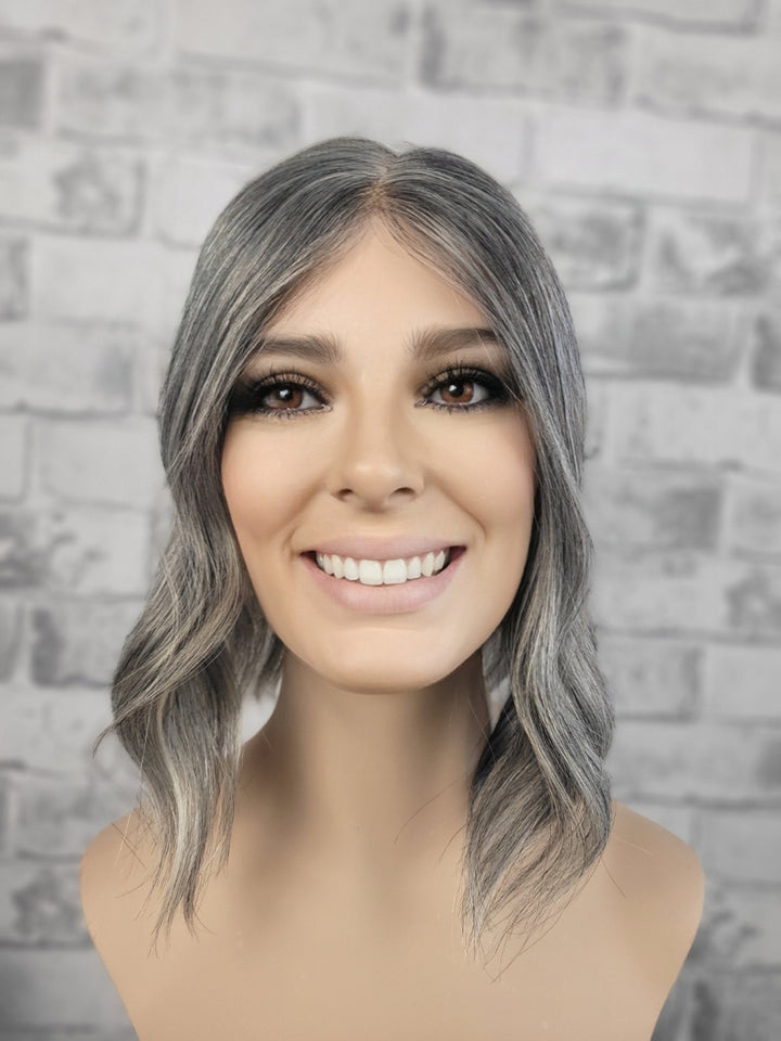 12" Closed Lace Topper - Salt 'n' Pepper Shadow (6x6)