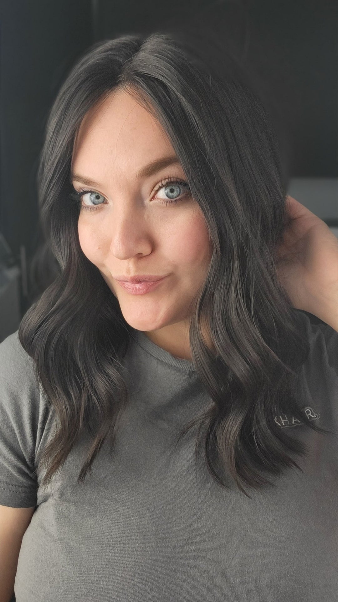 16" Closed Lace Topper - Natural Black (8x8)