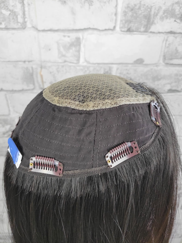 20" Closed Lace Topper - Natural Black (8x8)