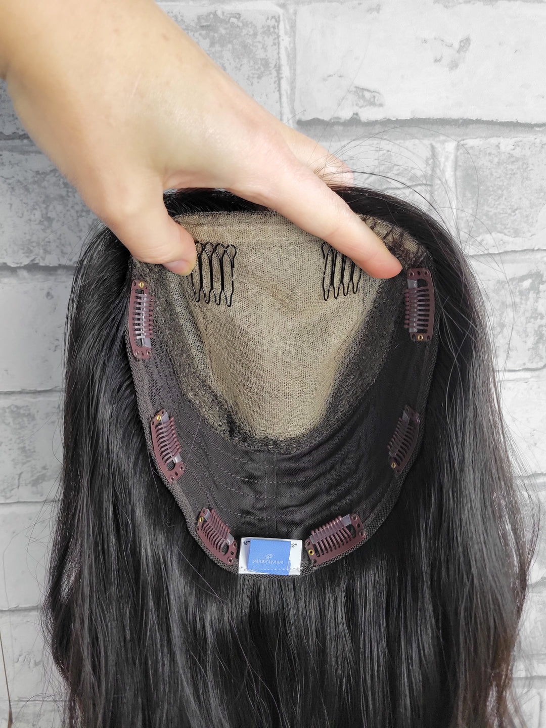 19" Silk Top Topper - Natural Black (8x8)