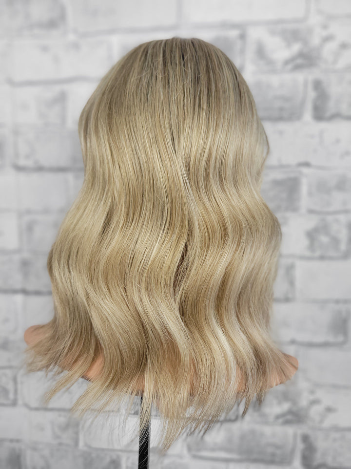 14" Closed Lace Topper - Golden Oak (8x8)