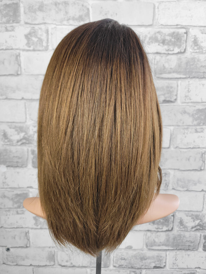 15" Lux Lace Wig - Chocolate Ombre (S)