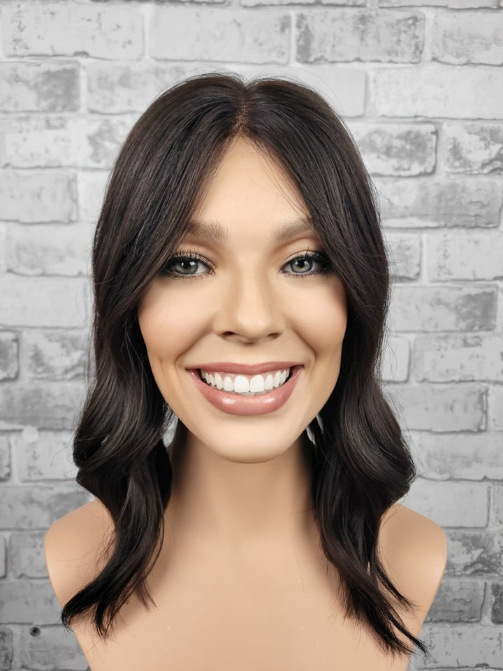 16" Closed Lace Topper - Darkest Brown (8x8)