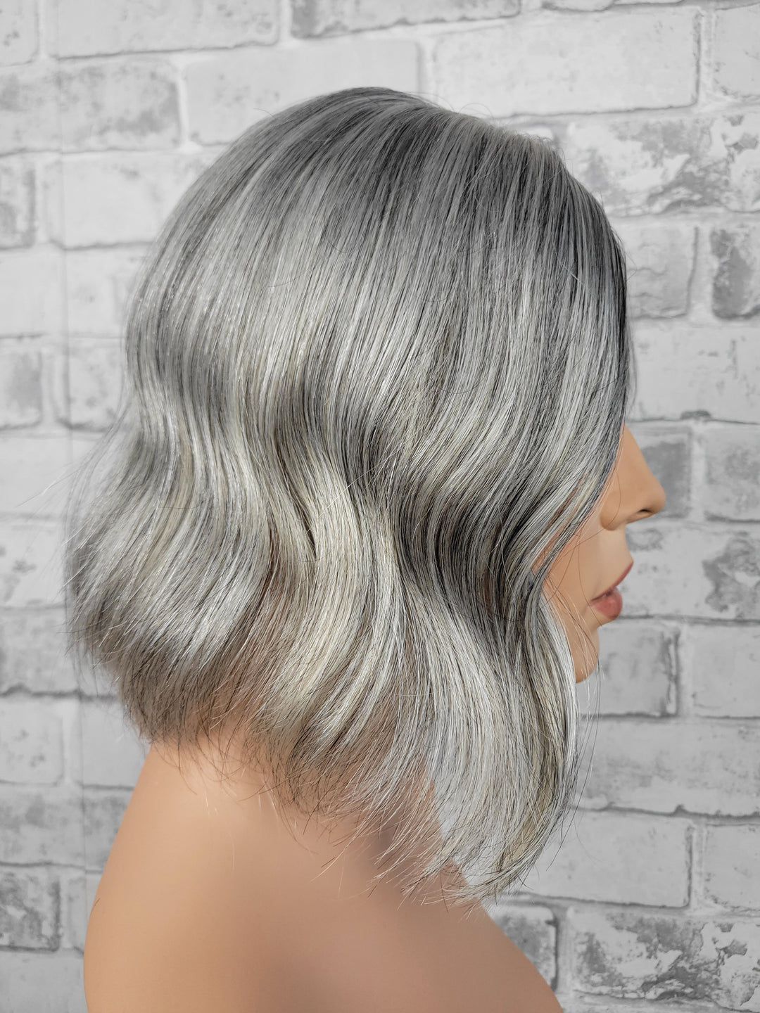 12" Closed Lace Topper - Salt 'n' Pepper (8x8)