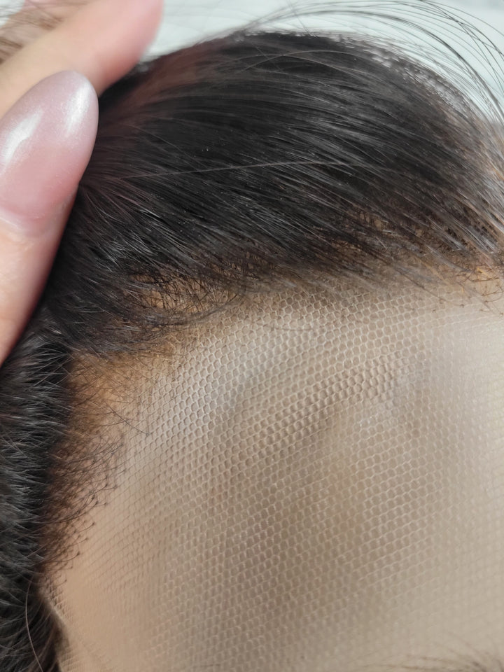 14" Lux Lace Wig Virgin Slavic - Darkest Brown (M)