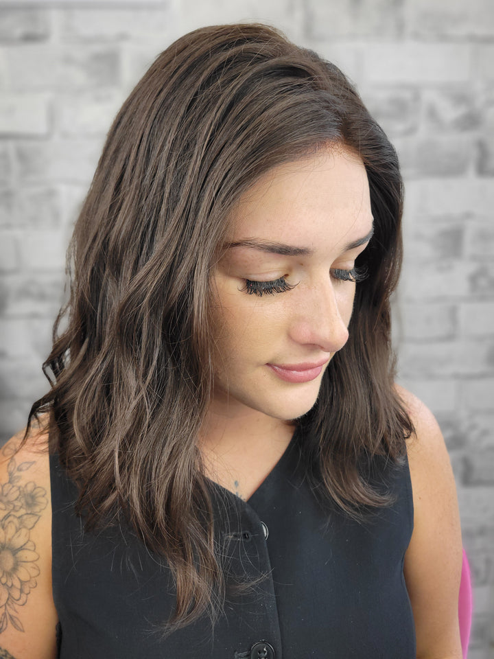 14" Lux Lace Wig Virgin Slavic - Darkest Brown (M)