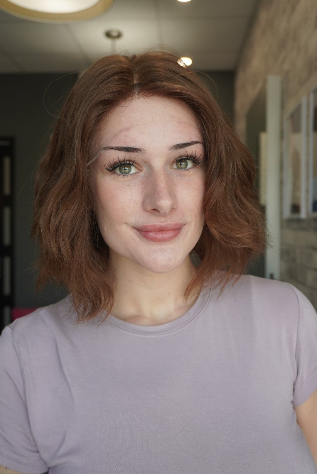12" Lux Lace Wig Virgin Slavic - Maple Brown (XS)