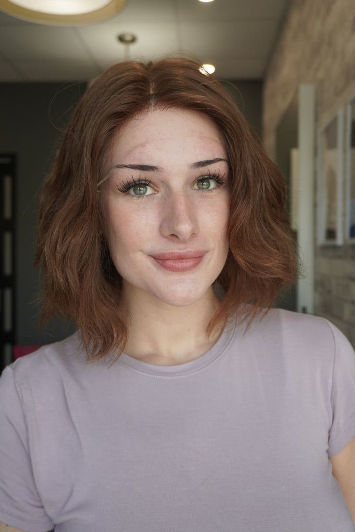 12" Lux Lace Wig Virgin Slavic - Maple Brown (XS)