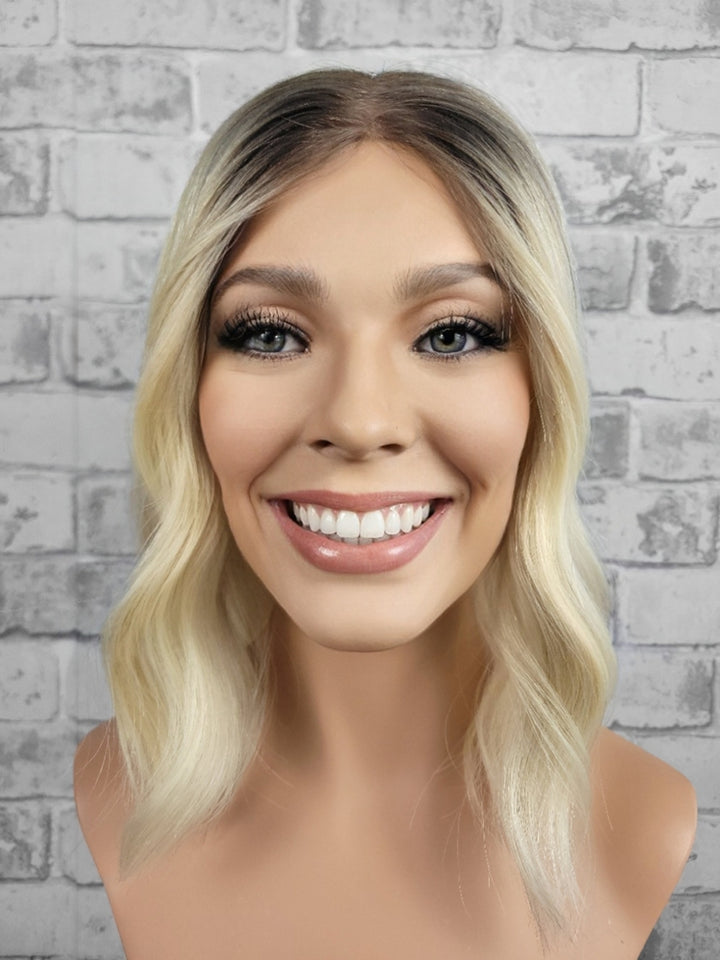 14" Closed Lace Topper - Icy Ash (8x8)