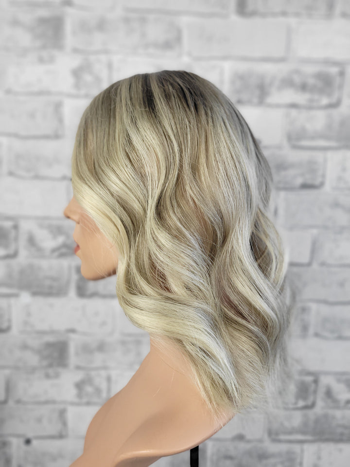 15" Redefined Silk Topper - Soft Cream Blonde (8x8)