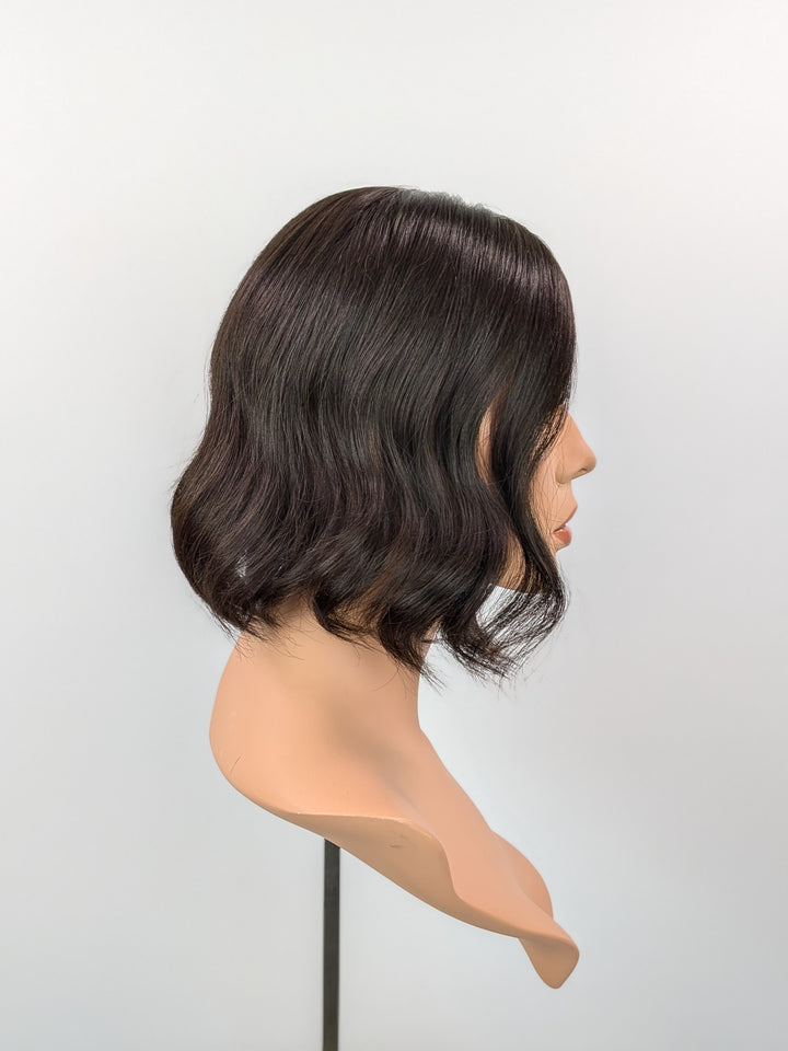 12" Silk Top Topper - Natural Black (8x8)